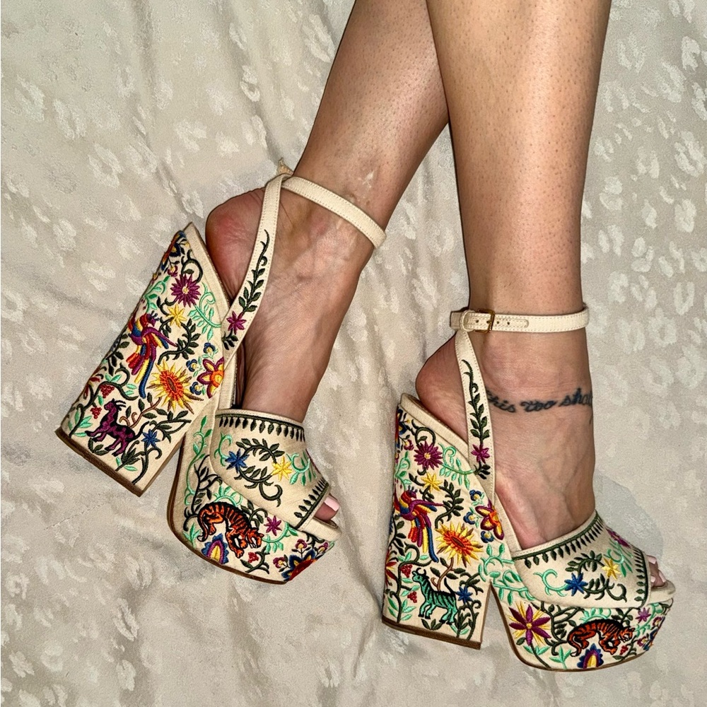 100% Auth. Sergio Rossi “Cancun” Block Heels!